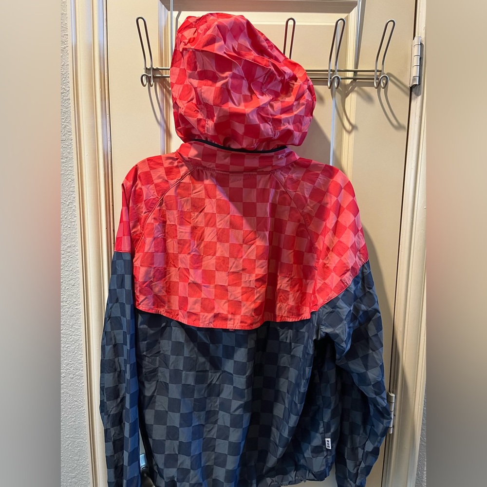 Nike checkered Windrunner (with optional hood)